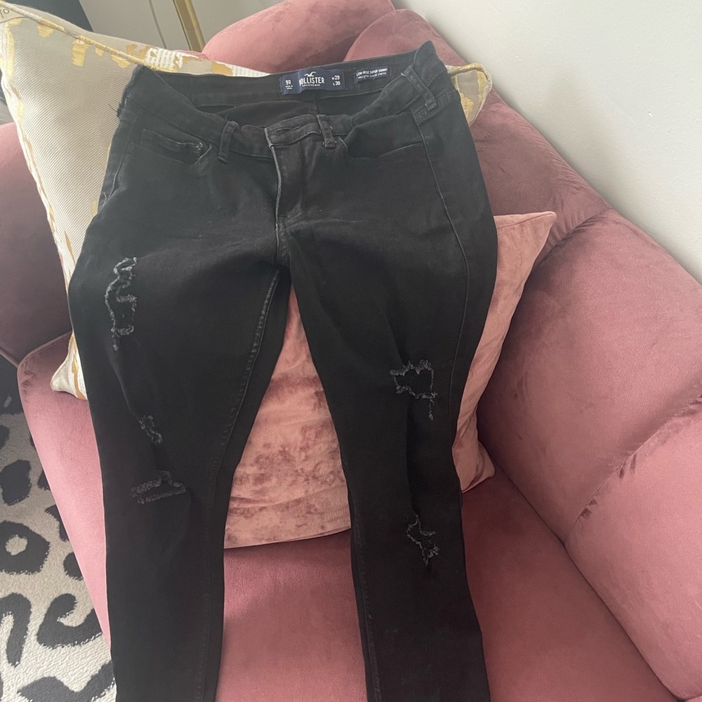 Hollister jeans all black